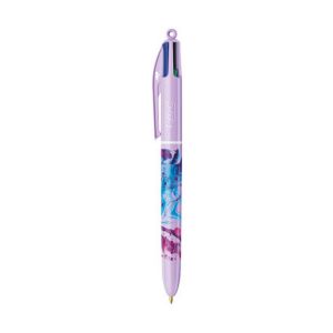 Bic Stylo bille 4 couleurs Hydro purple
