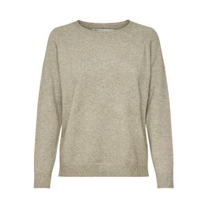 Only NOS Onllesly Kings L/s Pullover KNT Noos Pull, Multicolore (Beige Detail: W. Melange), Medium Femme