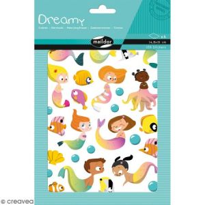 Maildor Autocollants Dreamy - Sirènes - 159 pcs