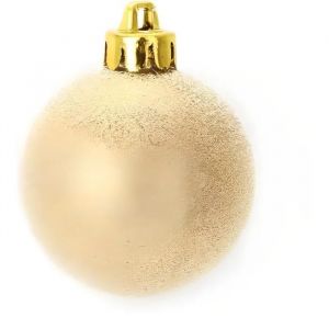 1001kdo - Set de 6 boules chic dore noel