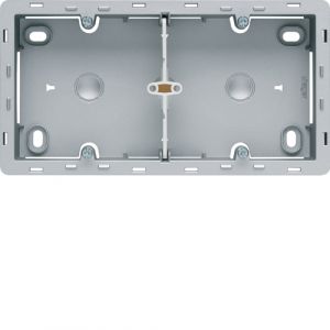 Hager Bo&icirc;te 2 postes Titane Essensya WE682T