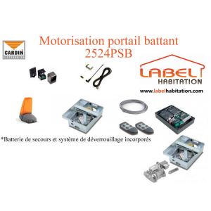 Image de Cardin Kit de motorisation de portail avec moteurs enterrés, 24V