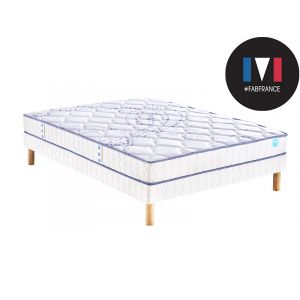 Image de Merinos Ensemble matelas scopit 100% latex sommier pieds 160x200