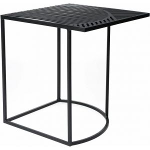 Petite friture Table basse Iso-B / 46x46 x H 48 cm noir en métal