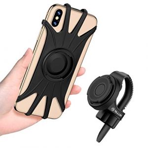 TELLUR BPH100 Support Mobile pour v&eacute;lo, Support Universel Mobile, Guidon de Moto ou de v&eacute;lo, Rotation &agrave; 360&deg;, r&eacute;glable pour t&eacute;l&eacute;phone, jusqu'&agrave; 6,5''