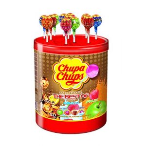 Chupa Chups Tubo de 50 Sucettes Best Of 600 g