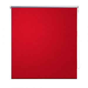 Store enrouleur rouge occultant 100 x 175 cm fenêtre rideau pare vue volet roulant 4102013