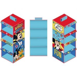 ARDITEX DISNEY MICKEY - Rangement 4 niveaux bleu 29x28x65 cm