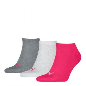 Puma Baskets Unisexes Plain 3P, Mélange de Gris Moyens/Rose, 39-42