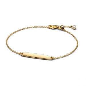 Pandora Bracelet à Maillons Barre Gravable Doré
