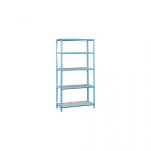 Image de Simon Rack Etagère 5 niveaux 600 Kg L. 1100 x Ht. 2000 x P. 500 mm KIT SIMONCLICK SUPERPLUS 5/500 BLEU/GALVA - 447100024201155 - Simonclick