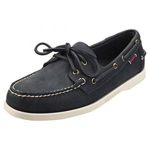 Sebago Docksides Portland Crazy Homme Chaussures Bateau Bleu Marine - Bleu - 41