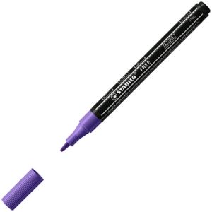 Stabilo Marqueur acrylique FREE T100 - 1 marqueur peinture - Pointe fine - violet