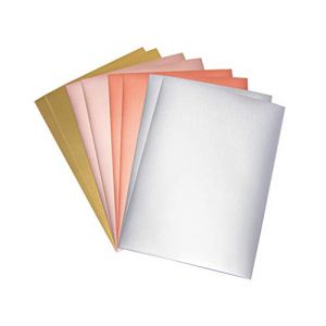 Rayher Papier À Effet Metallic Matt - Basics, A4, 21x29,7cm, 250g / M², 4 Couleurs 8 Feuilles