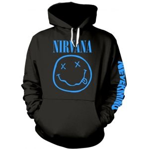 Nirvana Nevermind Smile Homme Sweat-Shirt à Capuche Noir S