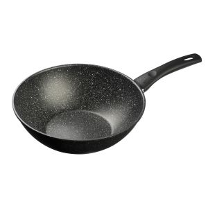 Ballarini Wok VIPITENO, diam 28 cm, Rond, Aluminium, Revêtement Antiadhésif, Noir