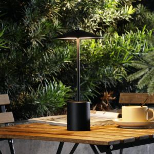 LED Luminaire de terrasse à intensité variable 'Ayva' en aluminium - noir