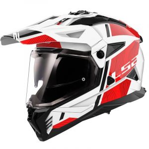 Ls2 Casques int&eacute;graux Pioneer II Hill White Red MX702