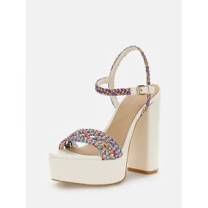 Guess Sandales Gabelle lanières tressées Multicolore - Couleur Multicolore - Taille 41