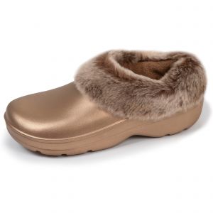 Isotoner Sabots de jardin Femme Fourrés Beige