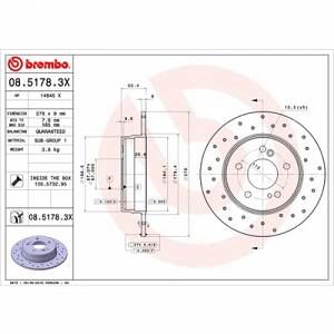 Image de Brembo 2 Disques de frein Xtra 08.5178.3X