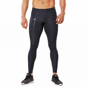 2XU Collants de course Compression Tights - Black / Silver - Taille L