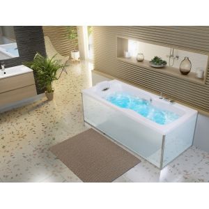 Kinedo Baignoire balnéo KINEPLUS KIETUDE 180x80 cm - Tête à Gauche