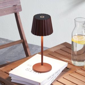 Led Luminaire de terrasse (Avec variateur d'intensité tactile) à intensité variable 'Esali' en aluminium - brun rouille