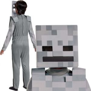 Image de Minecraft Carnival Costume Skeleton Disguise White Skeleton 127-136 cm 7-8 ans