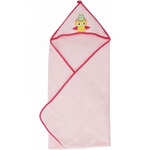 Image de Playshoes Kapuzentuch aus Frottee Eule Robe De Chambre, Rose (Rosa 14), Unique (Taille Fabricant: 100x100centimeters) Fille