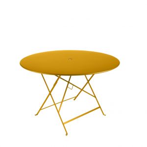 Fermob Table pliante Bistro coloris jaune en acier - 117 x 74 cm