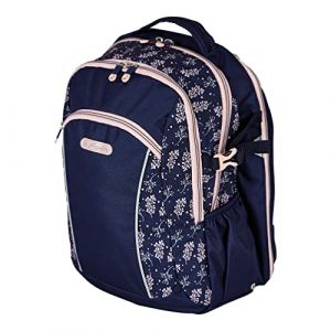 Herlitz Ultimate Blossom Sac à Dos Cartable Sac à Dos Beige, Marine P
