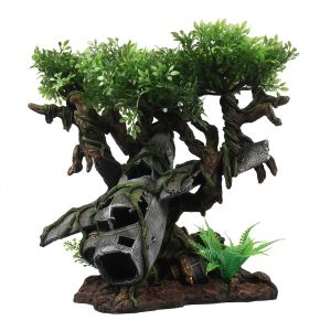 Accessoire de terrarium épave d’avion arbre Terra Della