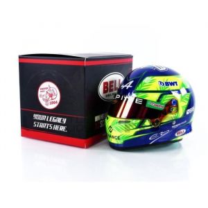 MINI HELMET - Cas Esteban Ocon - Alpine Brazil GP 2023-1/2