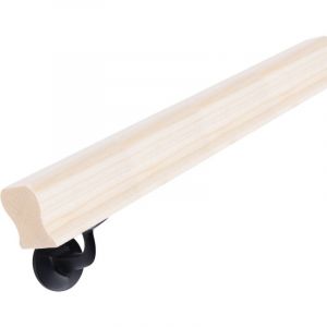 Handy Bag HANDYSTAIRS - Rampe d'escalier en bois Home - Profilé trou de serrure 50 x 50 mm - Pin - 300cm