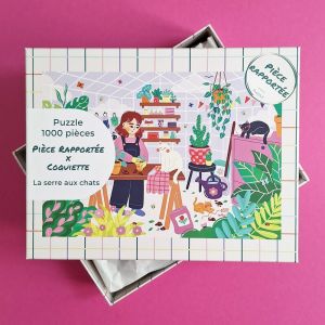 Puzzle 1000 pièces la serre aux chats