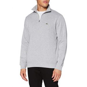 Lacoste Pour Des Hommes Sweat &Agrave; Col Zipp&eacute;, Gris