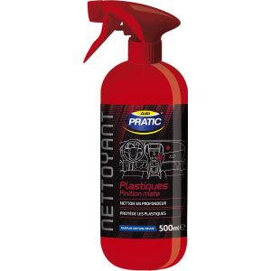 Auto Pratic Nettoyant Auto Plastiques Finition Mate Parfum Voiture Neuve 500ml - Le Flacon De 500ml