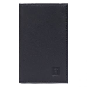 Hexagona Porte-papiers - 3 volets - Cuir de vachette - Marine - Soft
