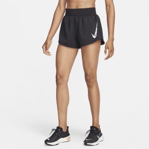 Nike Short doublé à taille mi-basse 8 cm Dri-FIT One pour femme - Noir - Taille S (FR 38-40) - Female