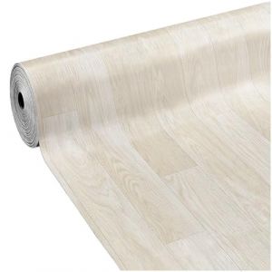Revêtement De Sol Pvc Rouleau Vinyle Durable Flexible 31 Mesures Bois Clair Blanc Des C - 100x850 cm