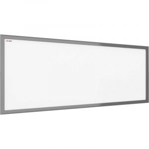 Tableau Blanc Magn&eacute;tique Effa&ccedil;able &agrave; Sec avec Cadre en Bois Argent&eacute; 30x70cm