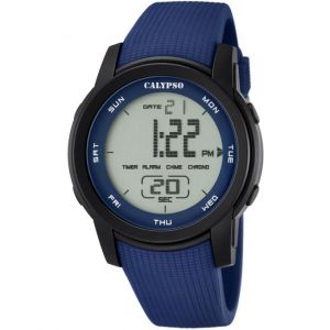 Calypso Montre Montres K5698-2 - Montre Silicone Bleu Homme