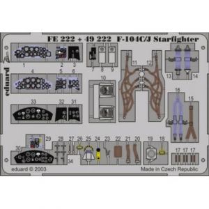 Eduard MAQUETTE F 104 C/J STARFIGHT.HASEGA/48 FE222
