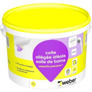 Weber Adh&eacute;sif pour carrelage (D2 ET) .FIX PREMIUM &sup2; - Le Seau de 2 Kg - BLANC - blanc