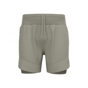 Odlo X-Alp Trail 6in 2in1 Short De Running Hommes - Gris, Taille XL