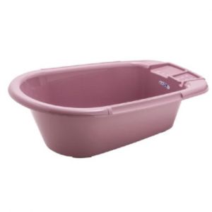 Rotho Babydesign Baignoire avec tuyau, 0-12 mois, Bella Bambina, Mauve Fantastique