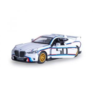Jamara 402623 BMW 3.0 CSL Diecast 1:42 avec Piles Bouton &ndash; Jouet Miniature pour Enfants, id&eacute;e Cadeau pour Enfants, Portes Ouverture/Fermeture Manuelle
