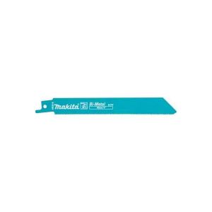 Image de Makita Lot de 5 lames de scie sabre P-04911 Bi-Métal flexibles pour acier et Inox (2,5 à 3,5 mm) et métaux non ferreux 150 mm