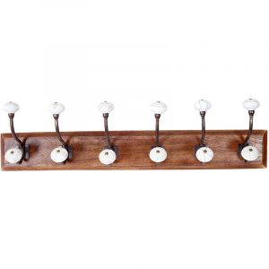 Signes Grimalt Percha Pomos Double Percheros Cintre brun - 19x70x12cm